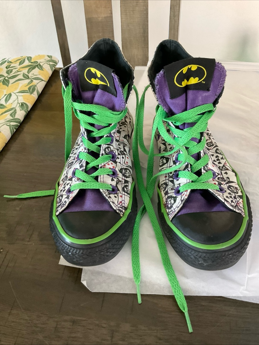 CONVERSE CHUCK TAYLOR ALL-STAR DC COMICS JOKER SHOES WOMENS 8.5